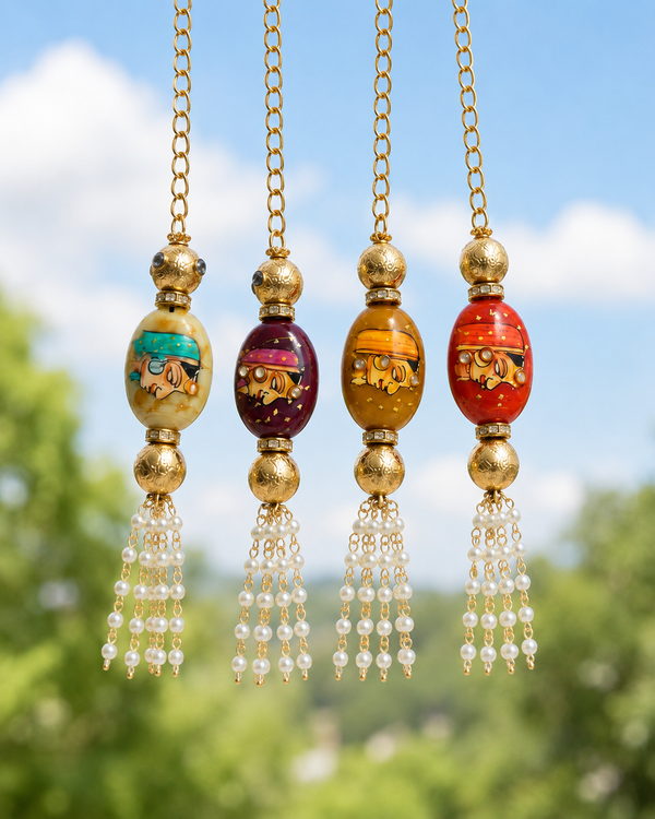 Royal Pearl Tassel Designer Rakhi