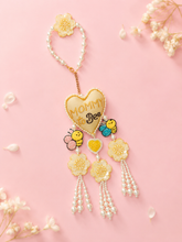 Floral Lumba Rakhi for Bhabhi with colorful thread and beads