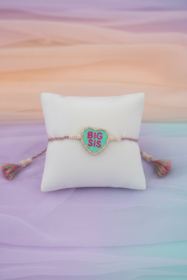 Big sis heart shape rakhi 2
