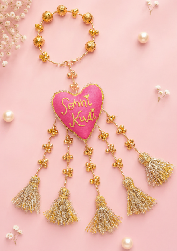 Traditional Bhabhi Rakhi with luxurious pearl accents