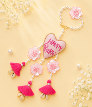 Premium Rakhi for Bhabhi featuring pearl craftsmanship