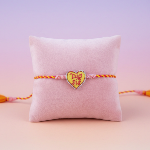 Big sis heart shape rakhi