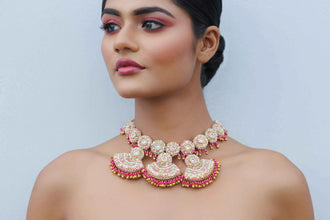 Niloufer Necklace Earring Tikka
