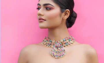 Gayatri Devi Necklace Earring Tikka