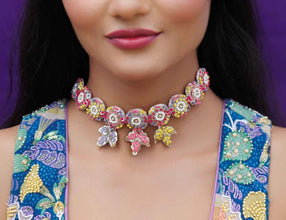Tara Bai Necklace Earring Tikka