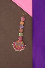 Multicolour Tikka and Earring