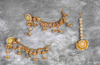 Jodha Bai Haathful,Tikka,Earrings