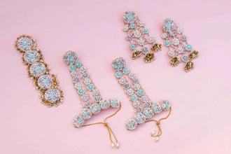 Ndira Devi Necklace Earring Tikka