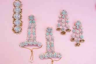 Ndira Devi Necklace Earring Tikka