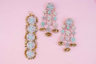 Ndira Devi Necklace Earring Tikka