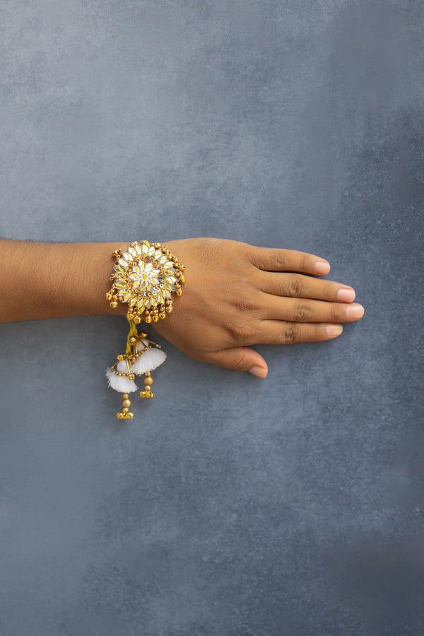 Bhai Golden Ghungru Mirror Beaded Bulk Rakhi