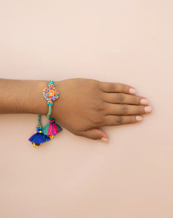 Bhai Multicolor Beaded Bulk Rakhi