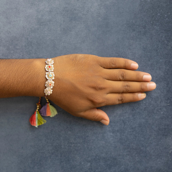 Bhai multicolor Flower Rakhi