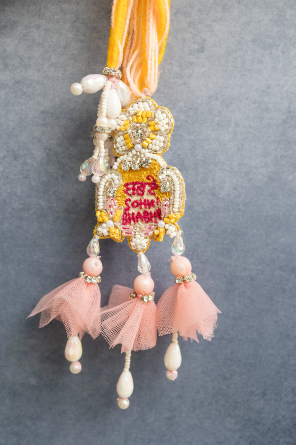 Sabse Sohna Bhabhi Yellow Lumba rakhi