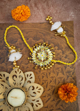 Bhai Golden Ghungru Mirror Beaded Rakhi