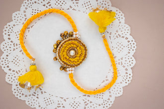 Bhai Yellow Ghunghuru Rakhi