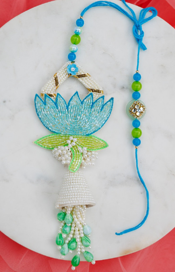 Blue lotus pearl Lumba Set