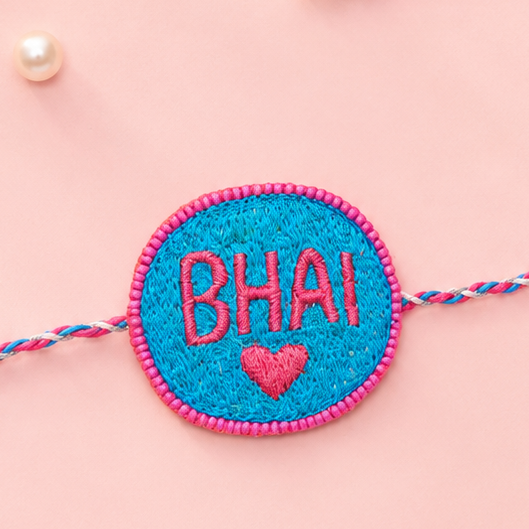 Blue Pink Bhai Rakhi
