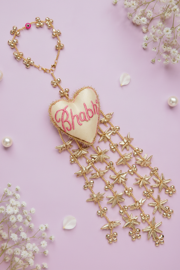 Elegant Bhabhi Rakhi online with handcrafted designer details