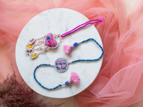Mom To Be and Papa To Be Lumba Rakhi pair set