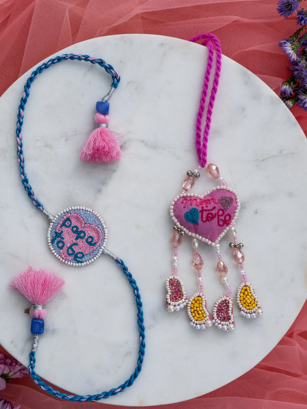 Mom To Be and Papa To Be Lumba bulk Rakhi pair set