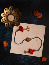 Bhai Orange Yellow Beaded Rakhi