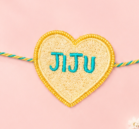Jiju Rakhi Yellow