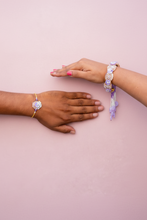 Purple Bracelet Rakhi Pair Set