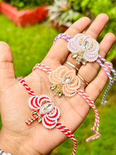 Floral bhai rakhi (Assorted Colours)