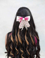 Banidita Embellished Crystal Hair Bow Barrett Clip (1 pcs)