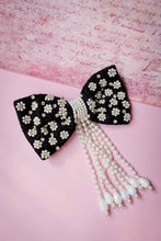 Chanda Embellished Crystal Hair Bow Barrett Clip (1pc)