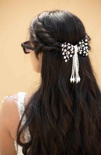 Chanda Embellished Crystal Hair Bow Barrett Clip (1pc)