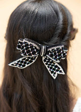 Chhavi Embellished Crystal Hair Bow Barrett Clip (1pc)