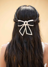 Disha Embellished Crystal Hair Bow Barrett Clip (1pc)