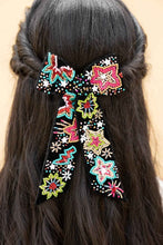 Divya Embellished Crystal Hair Bow Barrett Clip (1pc)