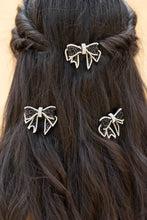 Gopika Embellished Crystal Hair Bow Barrett Clip (Set of 3)