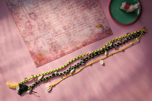 Tejal Hair Braids Hair Accessories (3 Layers of Paranda)