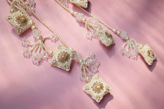 Sharmila Hair Braids Hair Accessories (Pearl-String-and-Pair-of-Tashell)