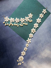 Shreya Hair Braids Hair Accessories (Pearl-String-long-Floral-veil-and-pair-of-tashell)