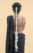 Shreya Hair Braids Hair Accessories (Pearl-String-long-Floral-veil-and-pair-of-tashell)