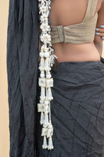 Shreya Hair Braids Hair Accessories (Pearl-String-long-Floral-veil-and-pair-of-tashell)