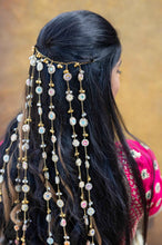 Pallavi Hair Strings Hair Accessories (pearl hair strings of 8 stands)