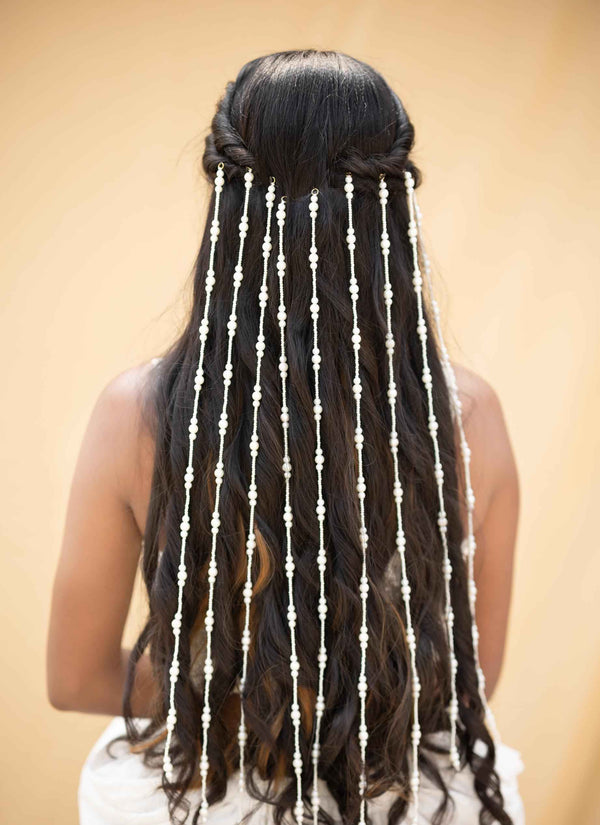 Priti Hair Strings Hair Accessories (set of 9)