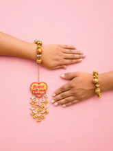 Bhabhi Meri Hoor Wargi gota Rakhi Pair Set