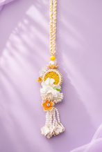 Flower ocur yellow Rakhi Pair Set