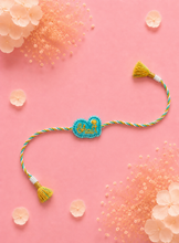 Bhai yellow blue rakhi