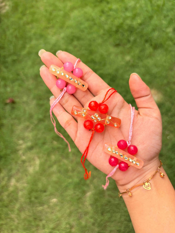 Glossy Bead Rakhi