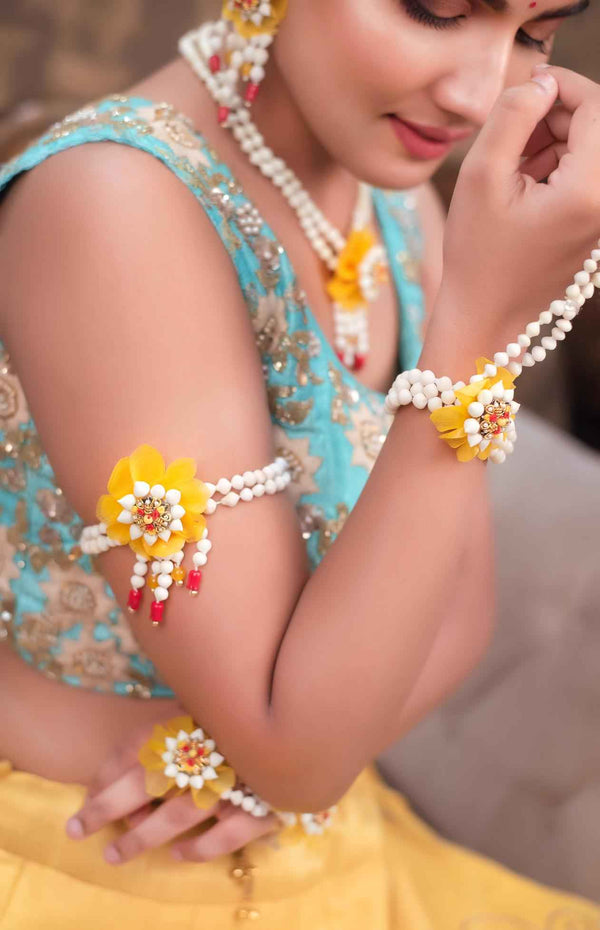 Sunshine Floral pair of Haath Phool