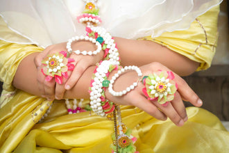 Daisy Handcrafted Floral Embroidered Bridal Jewelry Set