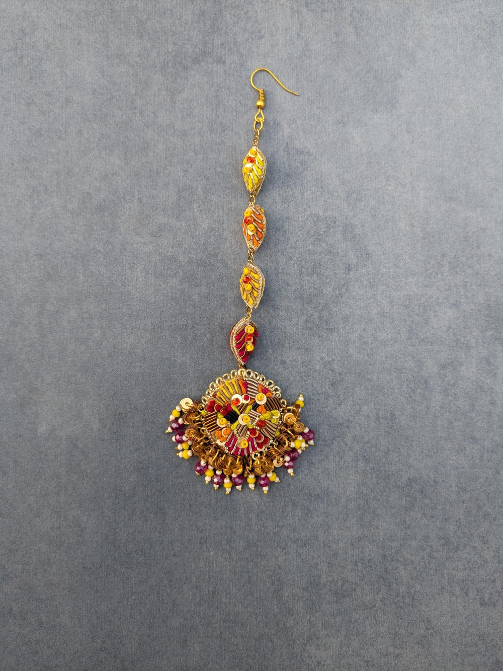 Situ (necklace+jhumka earrings+tikka+bracklet)